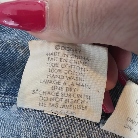 Disney NEVERLAND Collector's Denim Jean Jacket Sz S - Picture 12 of 15